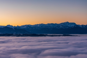 Zugspitze über Nebelland